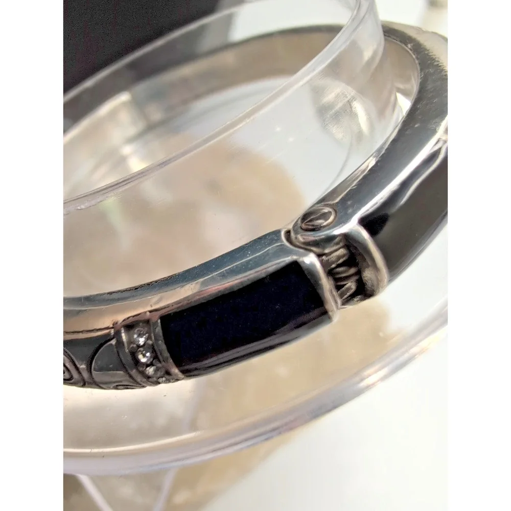 Brighton Wiltern Hinged Bangle Swarovski Crystals